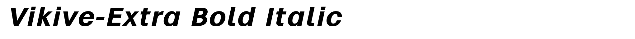 Vikive-Extra Bold Italic image